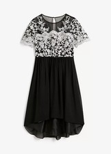 Abendkleid stickerei schwarz gebraucht kaufen  Deutschland