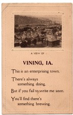 Vining chelsea iowa for sale  Bridgeton