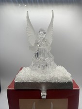 Suporte de meia acrílico anjo vintage cabide Kirklands férias glitter transparente comprar usado  Enviando para Brazil