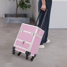 Carrinho organizador de armazenamento de maquiagem cosmético moderno rolo maquiagem trem estojo carrinho  comprar usado  Enviando para Brazil