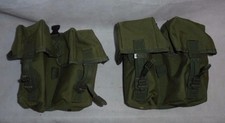 Par de munição verde militar britânica PLCE 90 SA80 bolsa dupla correia, usado comprar usado  Enviando para Brazil