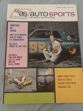 US AS Auto sports Racing Magazine March - April 1964 Heritage Of Speed comprar usado  Enviando para Brazil