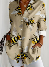 Damenshirt bienen print gebraucht kaufen  Mannheim