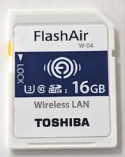 Tarjeta de memoria inalámbrica TOSHIBA FlashAir W-04 16 GB segunda mano  Embacar hacia Argentina