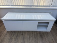 white gloss console table for sale  BARNSLEY
