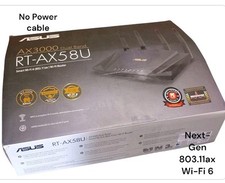Roteador sem fio ASUS RT-AX58U WI-FI 6 160MHz ultra rápido Wi-FI #sem cabo de alimentação comprar usado  Enviando para Brazil
