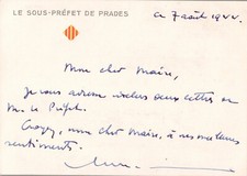 Vieux papier carte d'occasion  Prades
