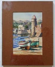 Tableau plage collioure d'occasion  Seiches-sur-le-Loir