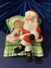 Usado, Caixa de música vintage Norcrest Papai Noel e criança na cadeira com movimento Japão rara comprar usado  Enviando para Brazil