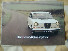 Wolseley six brochure for sale  BRIGHTON