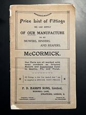 Mccormick price list for sale  STOCKPORT