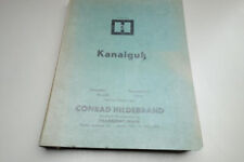 Katalog kanalguß hildebrand gebraucht kaufen  Limeshain