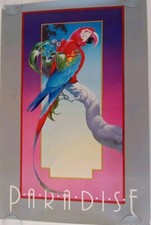 Paradise parrot poster for sale  Millstone Township