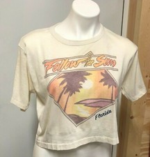 Camiseta Biquíni Vintage Savage Follow the Sun Florida Crop Modelo Lavagem de Carro P M G comprar usado  Enviando para Brazil