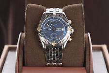 Breitling Chronomat Windrider 40mm, mostrador árabe azul - ouro 18kt e aço, B13050, usado comprar usado  Enviando para Brazil