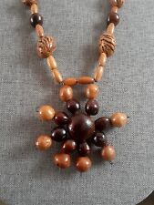 Wood bead necklace for sale  Flagstaff