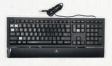 Logitech - K740 Teclado com Fio Iluminado Tamanho Completo (FALTA 5 TECLAS, Rachado) comprar usado  Enviando para Brazil