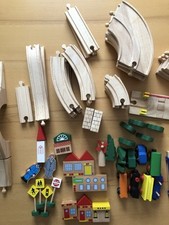 Holzeisenbahn schienen autos gebraucht kaufen  Markt Schwaben