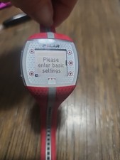 Relógio de pulso fitness digital monitor de frequência cardíaca pulseira vermelha unissex Polar FT7 CR 1632 comprar usado  Enviando para Brazil