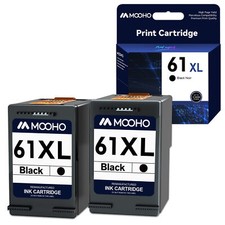 Cartucho de tinta preta 2PK 61XL compatível para HP Deskjet 1000 1050 1512 2050 2510 comprar usado  Enviando para Brazil