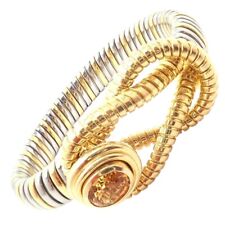 Autêntica pulseira Cartier Hercules nó ouro amarelo 18k aço inoxidável citrino comprar usado  Enviando para Brazil