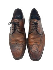 Usado, Sapato Oxford Masculino Vintage Bom Ano Neolite 10.5D Couro Marrom Conhaque Ponta de Asa comprar usado  Enviando para Brazil