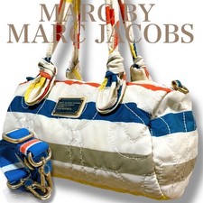Mini bolsa Boston Marc by Marc Jacobs 2 vias várias listras autêntica comprar usado  Enviando para Brazil