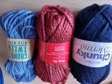 Assorted chunky wool for sale  FLEETWOOD