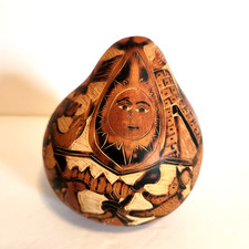 Vintage peruvian gourd for sale  Severn