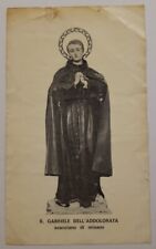 Antico santino san usato  Cattolica