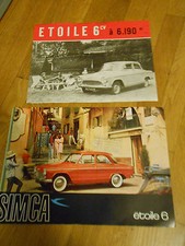 2publicités papier simca d'occasion  Vesoul