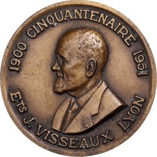 Médaille cinquantenaire etabl d'occasion  Lille-