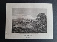 Antique print ludlow for sale  ROMFORD