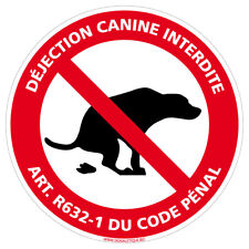 Panneau déjection canine d'occasion  Cambrai