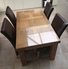 Solid wooden dining for sale  WALSALL