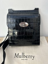 Mulberry black croc for sale  EMSWORTH