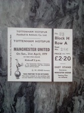 Tottenham ticket manchester for sale  INGATESTONE