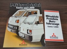 1981 Mitsubishi Canter L300 Truck Specyfikacja Broszura sprzedaży Broszura Prospekt DE na sprzedaż  PL