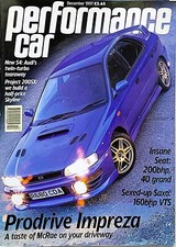 Performance car magazine for sale  WATERLOOVILLE
