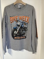 Camiseta HARLEY Bike Week 2004 Tamanho Grande Gildan 100% Algodão MANGA LONGA🔥 comprar usado  Enviando para Brazil
