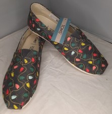 Usado, Sapato de férias feminino TOMS Belmont novo sem caixa com estampa de luzes de árvore de ferro forjado tamanho 6.5  comprar usado Usado, Sapato de férias feminino TOMS Belmont novo sem caixa com estampa de luzes de árvore de ferro forjado tamanho 6.5  comprar usado  Enviando para Brazil