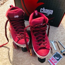 Patins Chaya Karma Pro Park bota de skate tamanho 40/8 EUA com controles deslizantes de caminhões largos, usado comprar usado  Enviando para Brazil