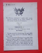 Decreto regno italia usato  Vimodrone