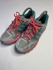 Usado, Zapatillas deportivas fuertes para mujer ADIDAS Run KATR talla 7,5 gris azulado rosa en muy buena condición segunda mano  Embacar hacia Argentina