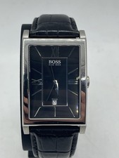 Usado, Relógio Hugo Boss tom prata data mostrador preto nova bateria comprar usado  Enviando para Brazil