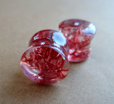 Vinho Musgo Vermelho Plugues Túneis Joias Góticas Medidores de Orelha de Resina Presente de Halloween Par, usado comprar usado  Enviando para Brazil