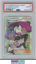 Pokemon Sun & Moon - Hidden Fates Jessie & James PSA 10 #68/68 2019, usado comprar usado  Enviando para Brazil