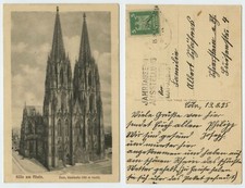 Używany, 111870 - Kolonia - Katedra, strona zachodnia - pocztówka, przebiegła 13.8.1925 na sprzedaż  Wysyłka do Poland
