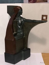 Bronze femme polychrome d'occasion  Paris-