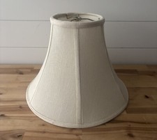 Abajur de mesa vintage tecido de linho 11"H em forma de sino casa de campo comprar usado  Enviando para Brazil